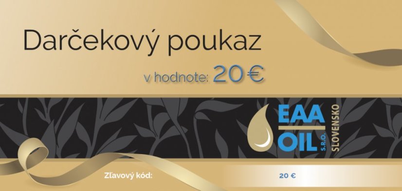 Darčekový poukaz v hodnote 20 €